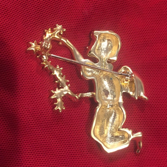 New Gold Plated Cupid Pin - Picture 3 of 3